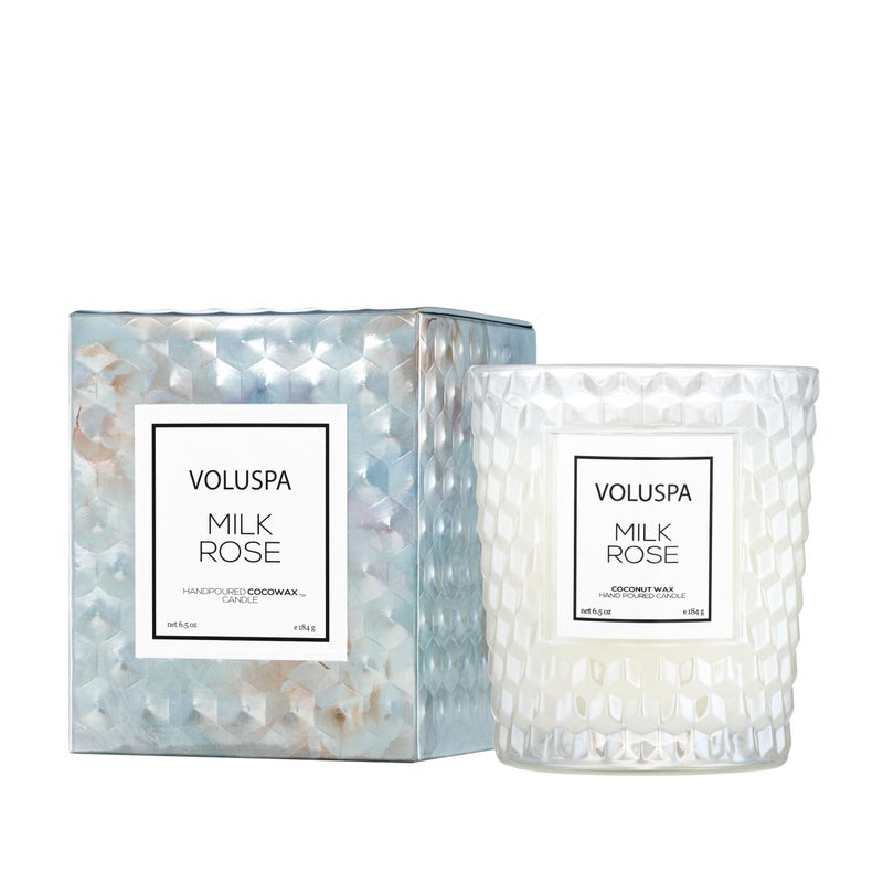 Voluspa Candle Classic - Milk Rose by Voluspa for Unisex - 6.5 oz Candle - Image 1